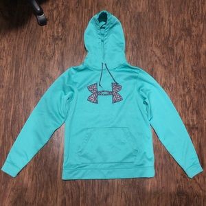 Under Armour MD teal green hoodie